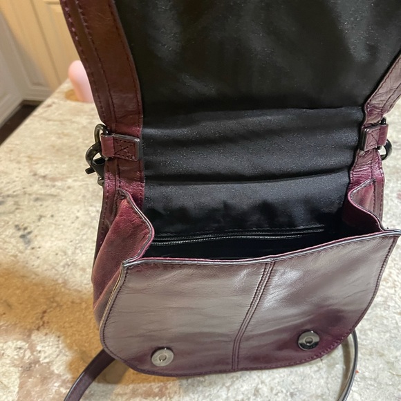 Rebecca Minkoff Maroon Saddle Crossbody Purse - Picture 9 of 9